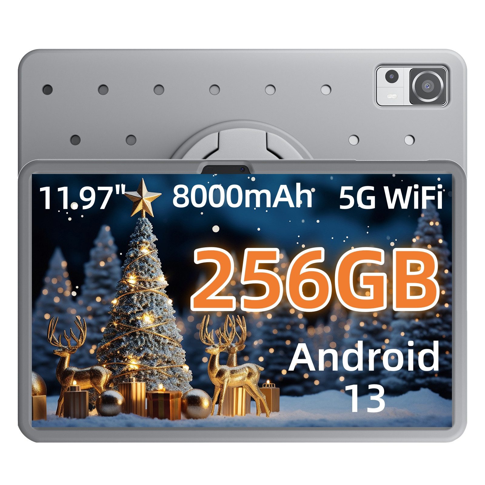 MENGHU 12-Zoll FHD Kinder-Tablet 256GB Andriod Octa Core Weihnachtsgeschenke Grafiktablett (11,97", 256 GB, Android 13, Android 13)