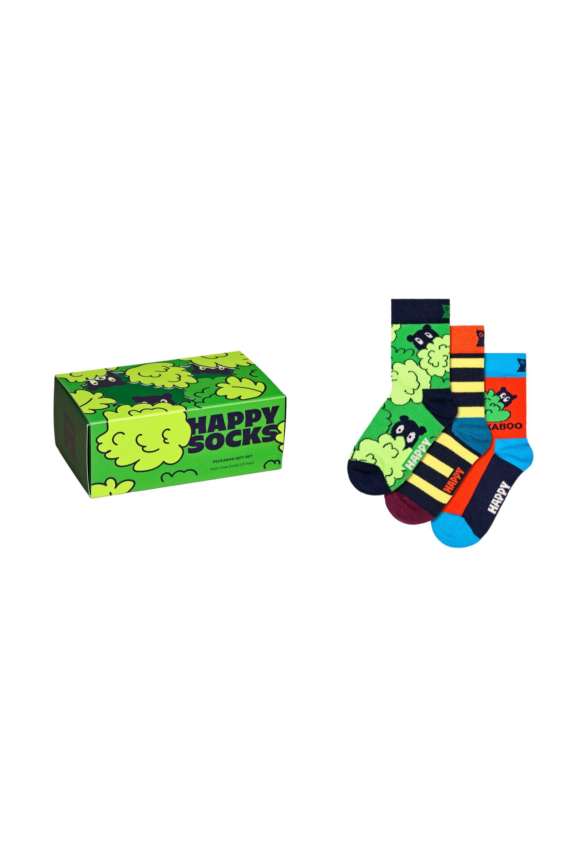 Happy Socks Basicsocken Peek-A-Boo Gift Set Aus nachhaltiger Baumwolle