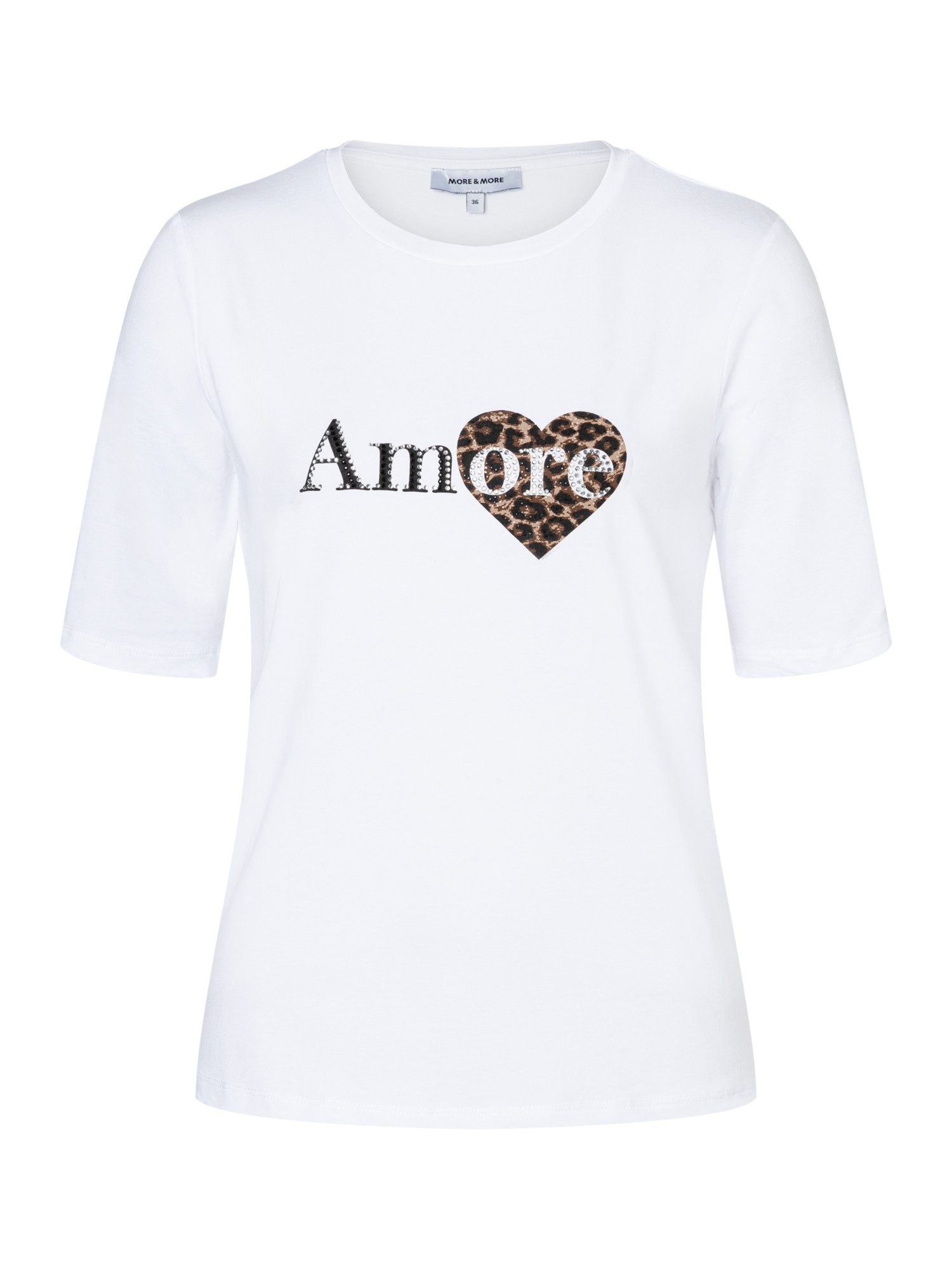 MORE&MORE Kurzarmshirt weiches Stretch-Kurzarmshirt Amore günstig online kaufen