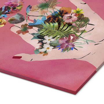 Posterlounge Acrylglasbild treechild, Fridas Hände, pink, Illustration