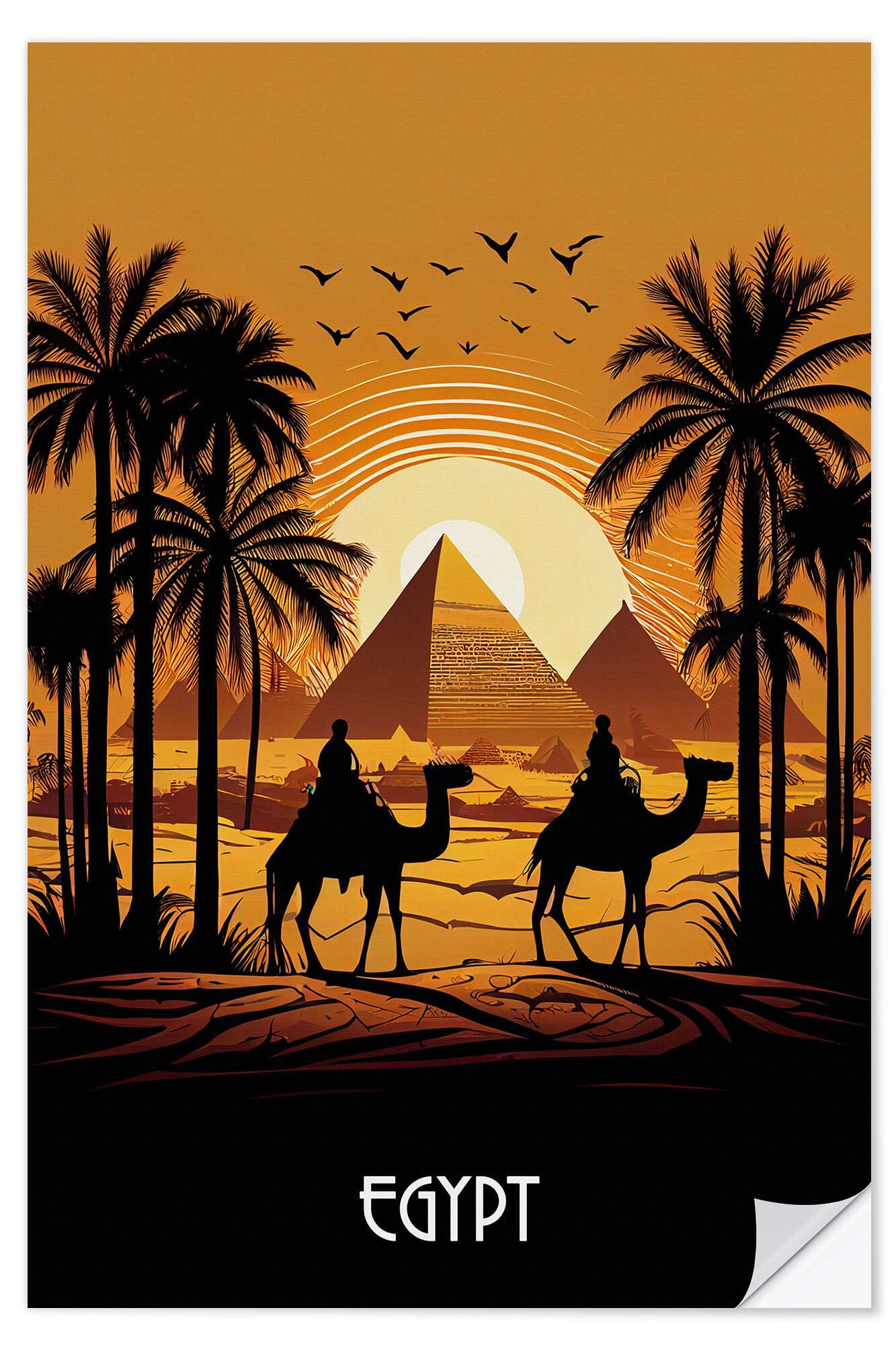 Posterlounge Wandfolie Durro Art, Reiseplakat Ägypten, günstig online kaufen
