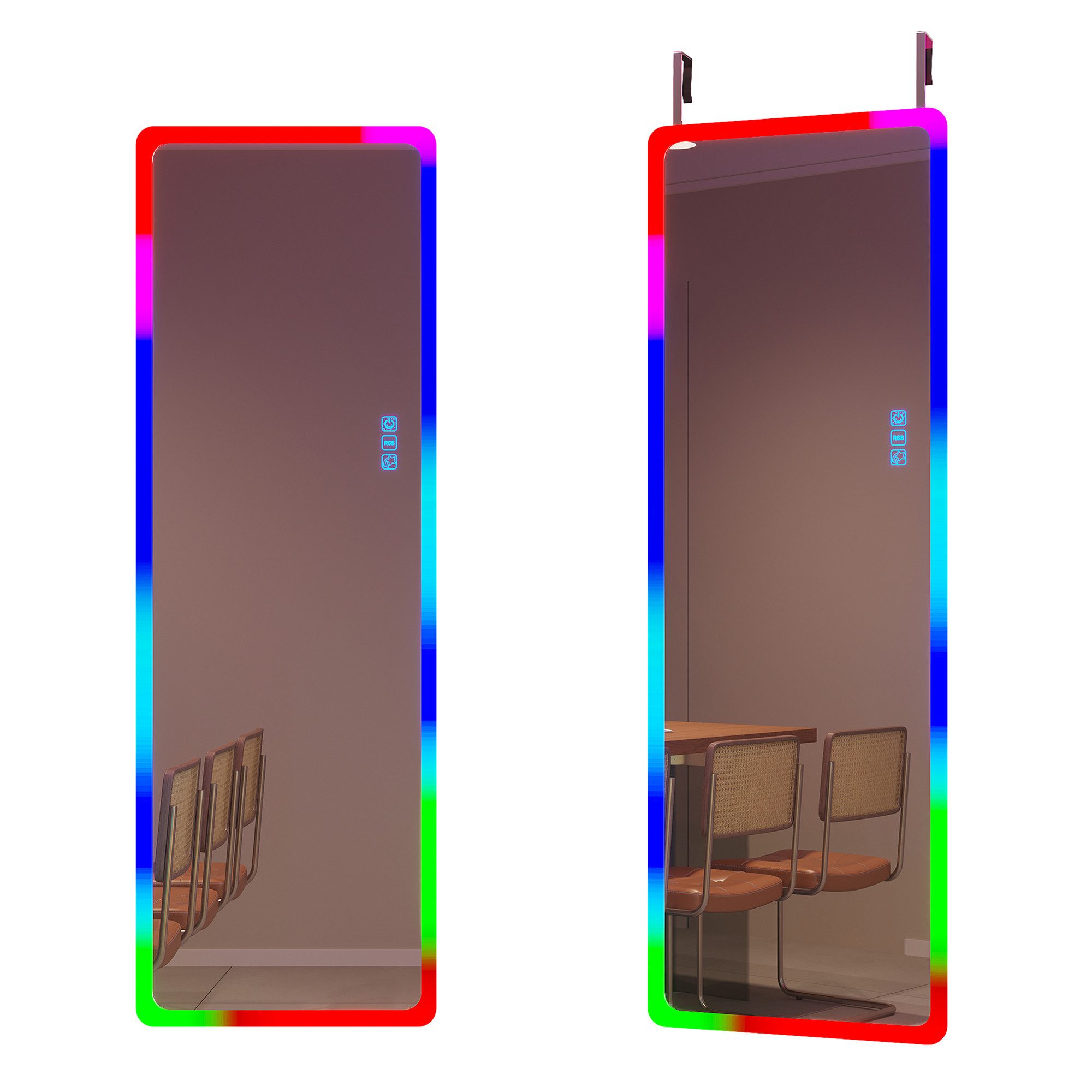 LVSOMT Ganzkörperspiegel 120x40cm Ganzkörperspiegel mit Licht günstig online kaufen