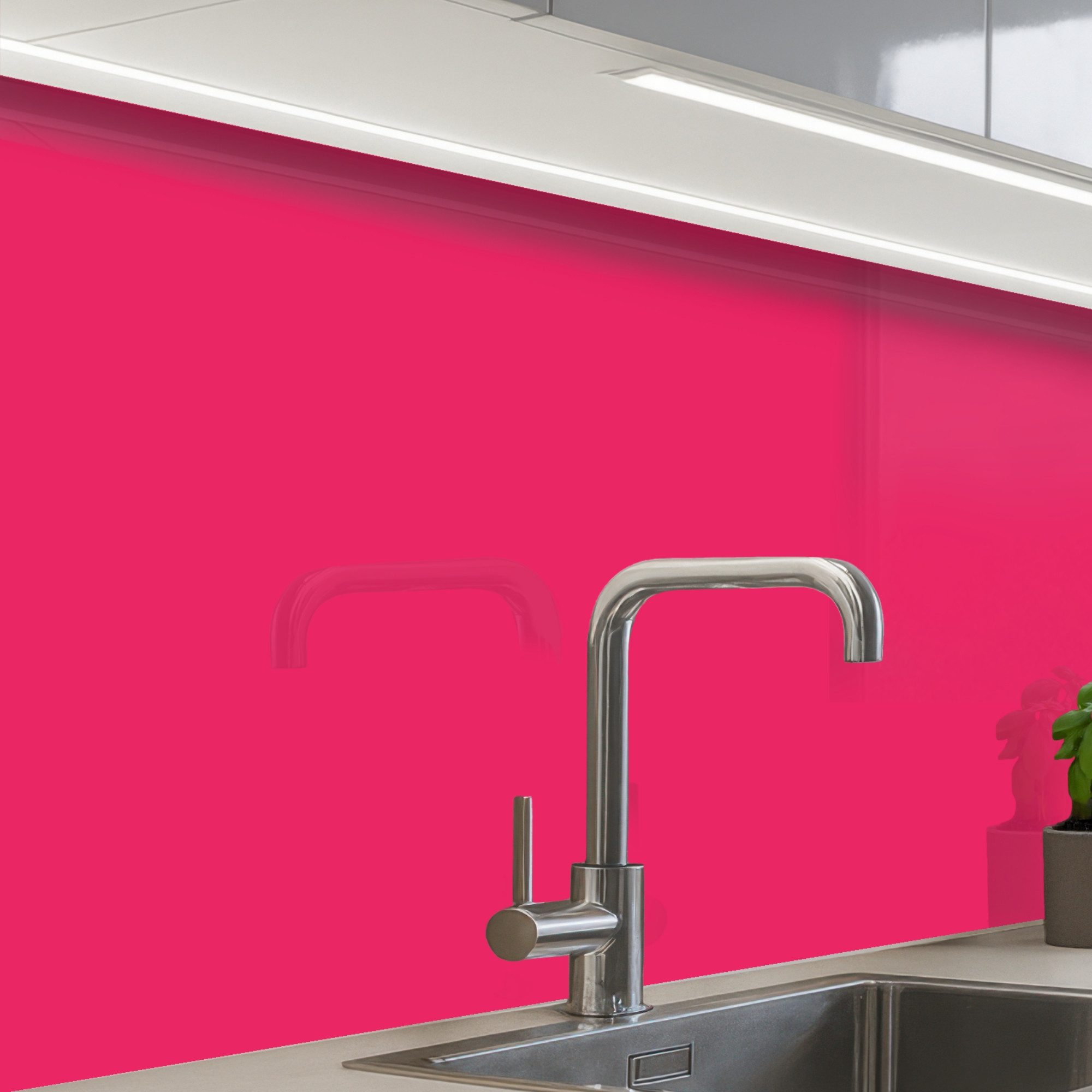 KitchenYeah Küchenrückwand selbstklebend Karmin - Farben - Palette - Rosa, (1-tlg), Spritzschutz, Küche, Rückwand, Küchenwand, Küchenfront, 80x60 cm