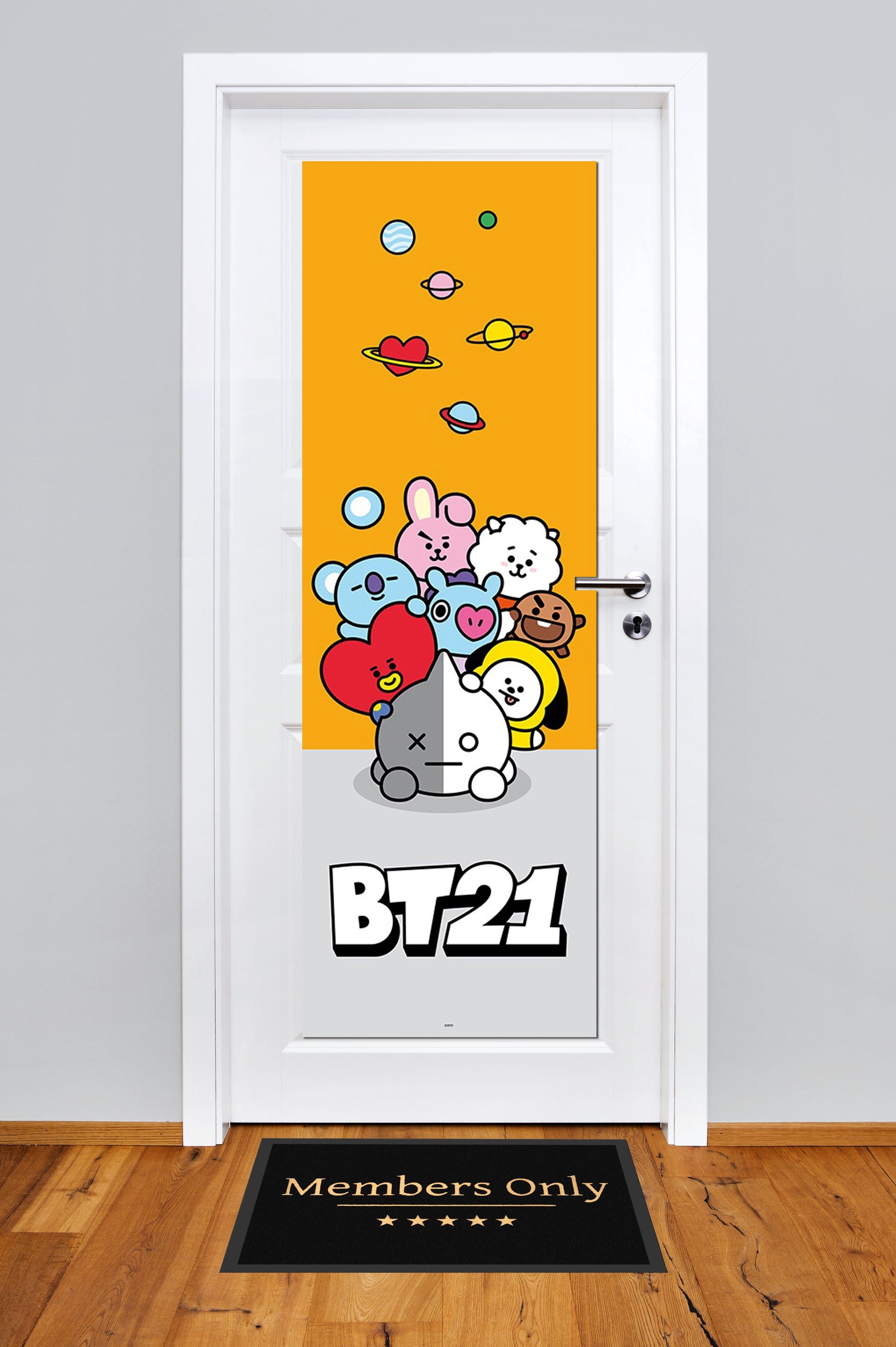 empireposter Poster Riesiges BT21 Türposter BTS Format 158 x 53 cm