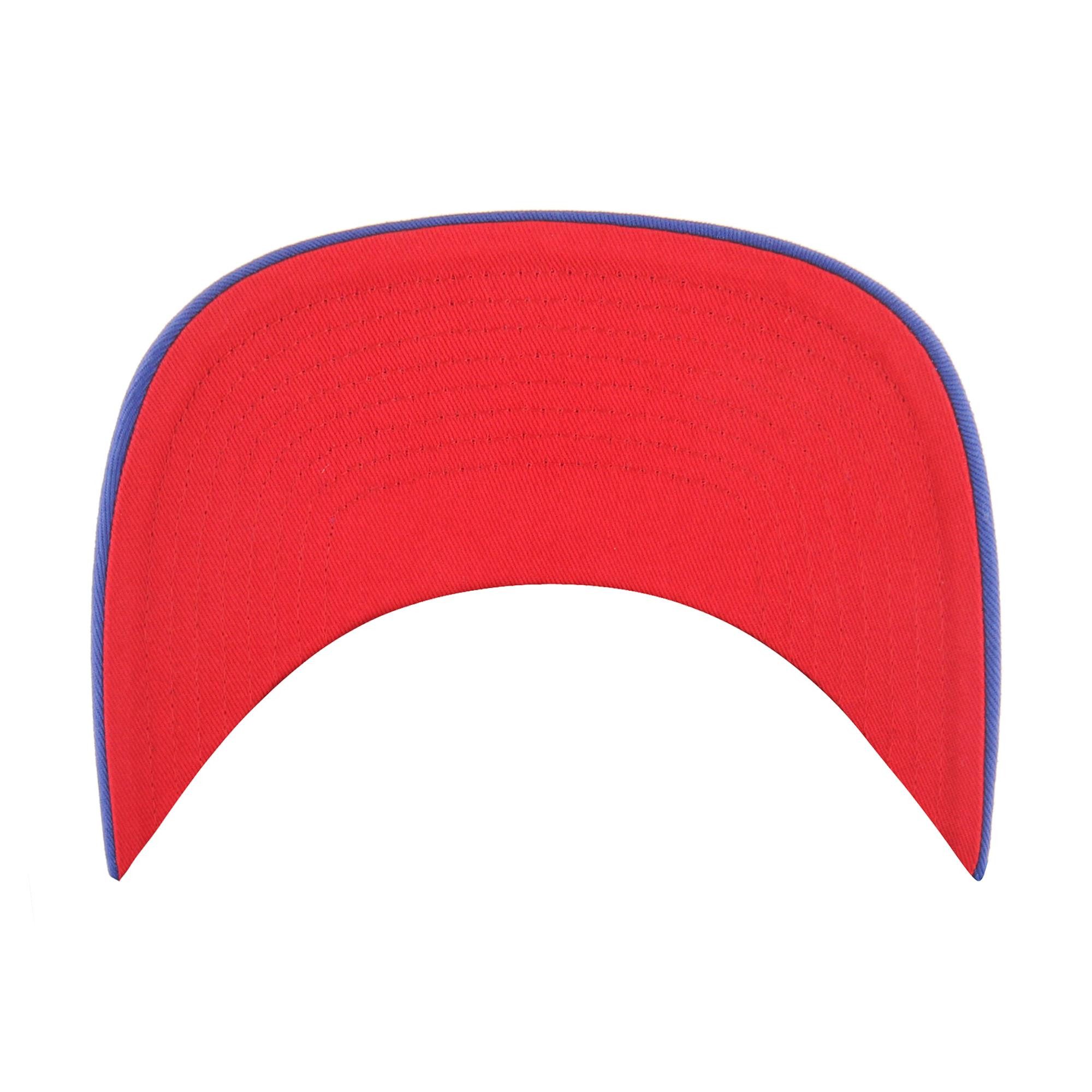 '47 Brand Trucker Cap '47 Brand NFL Cap NEW YORK GIANTS '47 Hardline Trucker RF Royal (Basecap, Basecap, Meshcap, Trucker Kappe) Schirmunterseite Rot – Bild 3 von 3