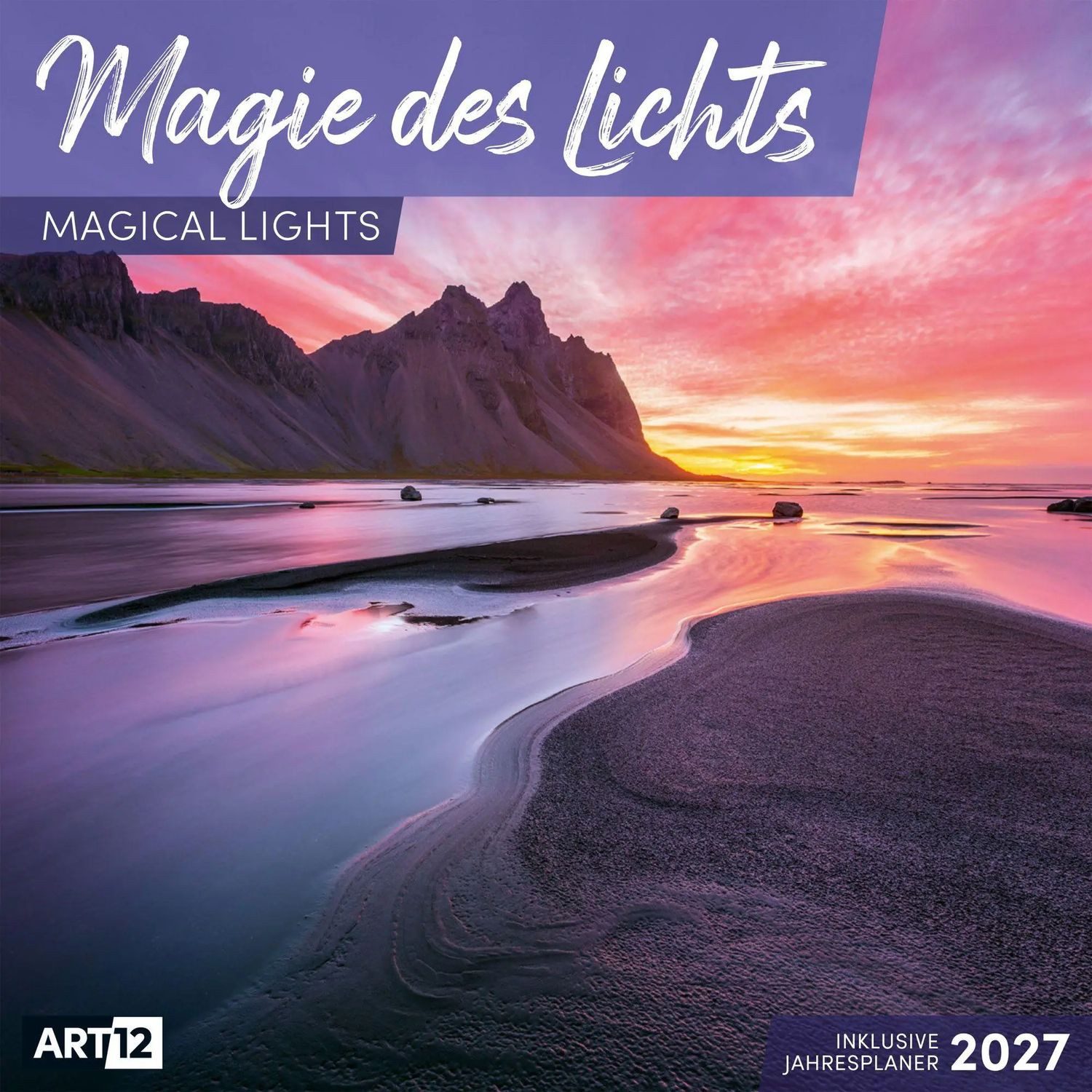 Ackermann Wandkalender Magie des Lichts Kalender 2027 - 30x30 - Art12