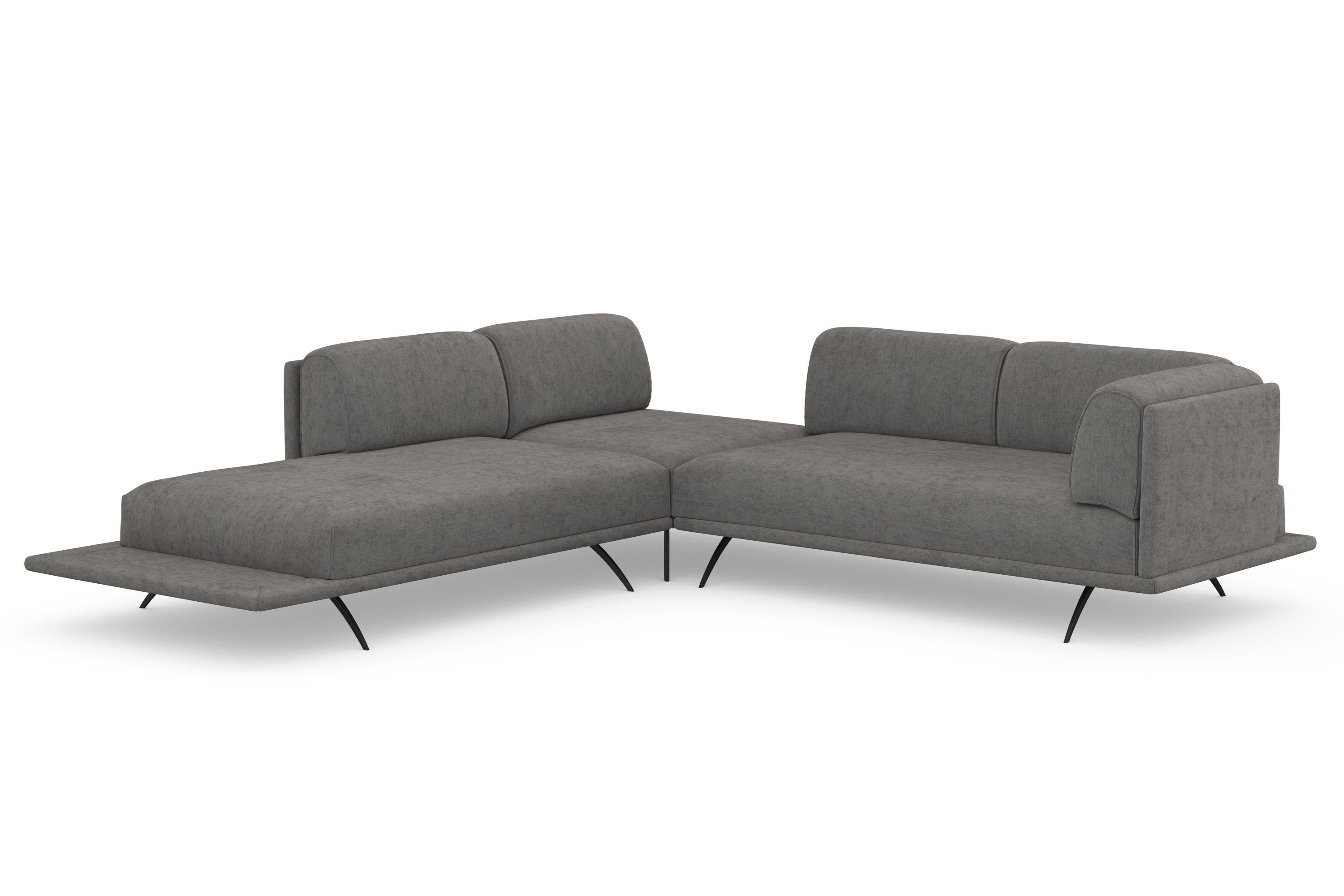 Sockel bezogenem benito, machalke® Ecksofa mit