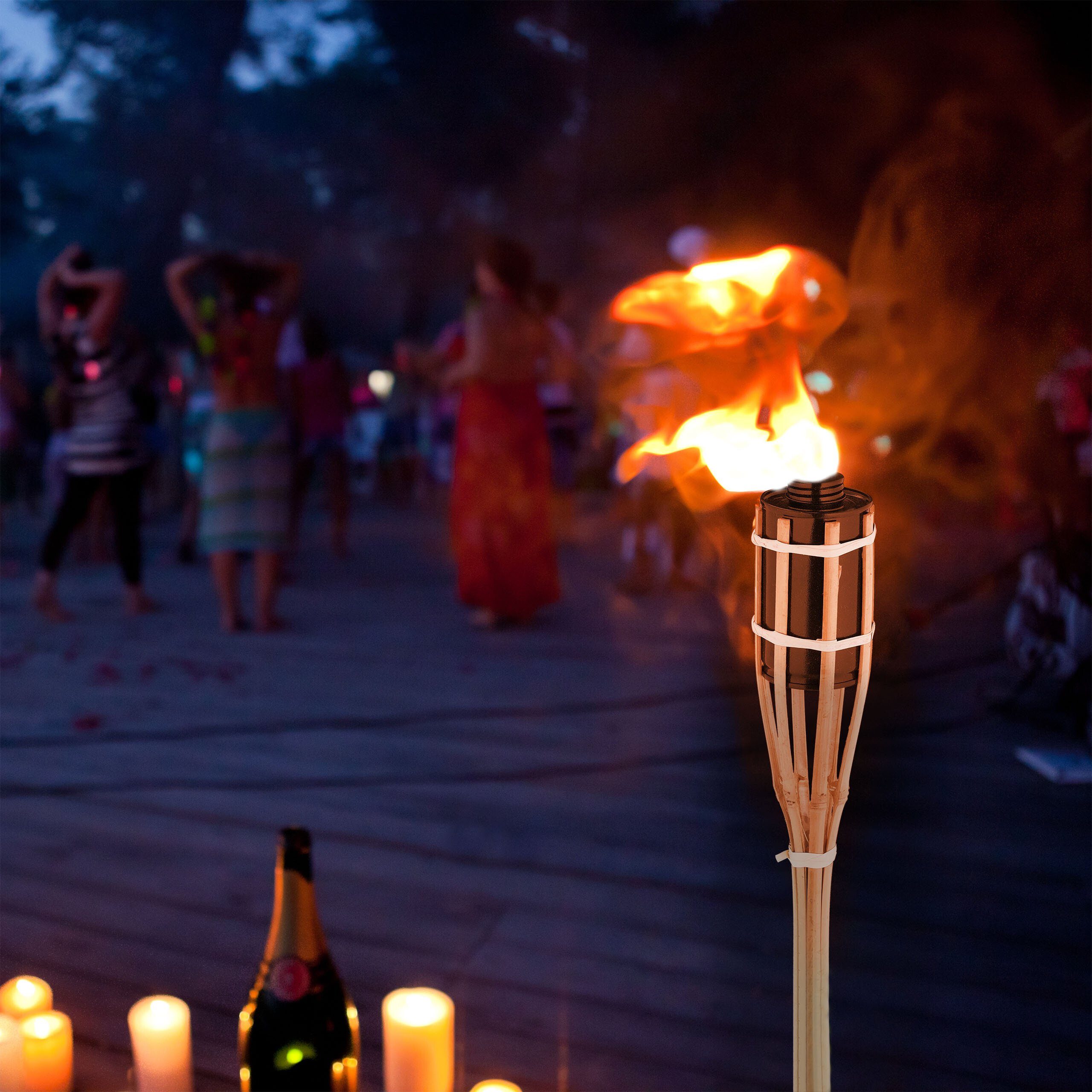 relaxdays Gartenfackel 50cm 8er Set