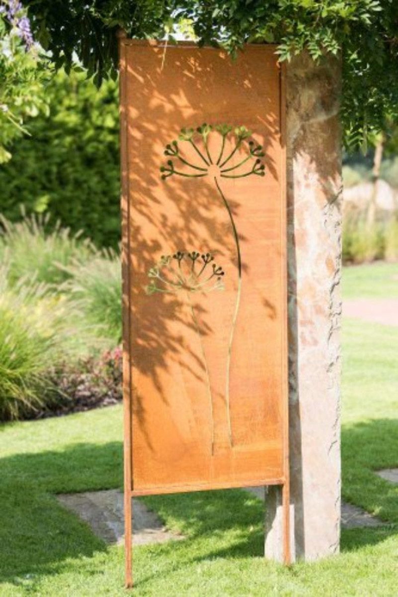 finehomegarden Gartenstecker Stele Metall Dolde Sichtschutz günstig online kaufen