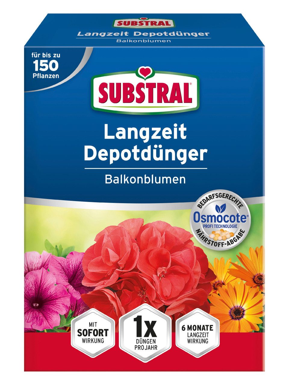 Substral Blumendünger Substral Langzeit Depotdünger Balkonblumen 1,5 kg