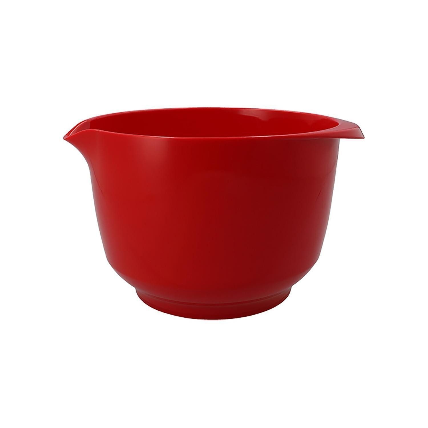 Birkmann Rührschüssel COLOUR KITCHEN, B 26 cm, 4 Liter, Rot, Kunststoff, (1-tlg), PET-Kunststoff, mit Anti-Rutsch-Ring am Boden
