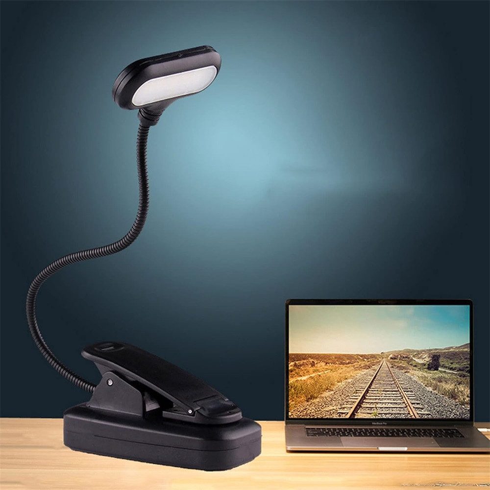 Nachtlicht LED Nachtlicht USB LED Leselampe Buch Klemme Klemmlampe mit 5LEDs