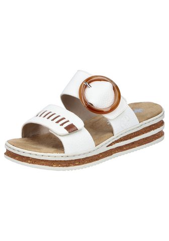  Rieker Keilpantolette Sommerschuh Stra...