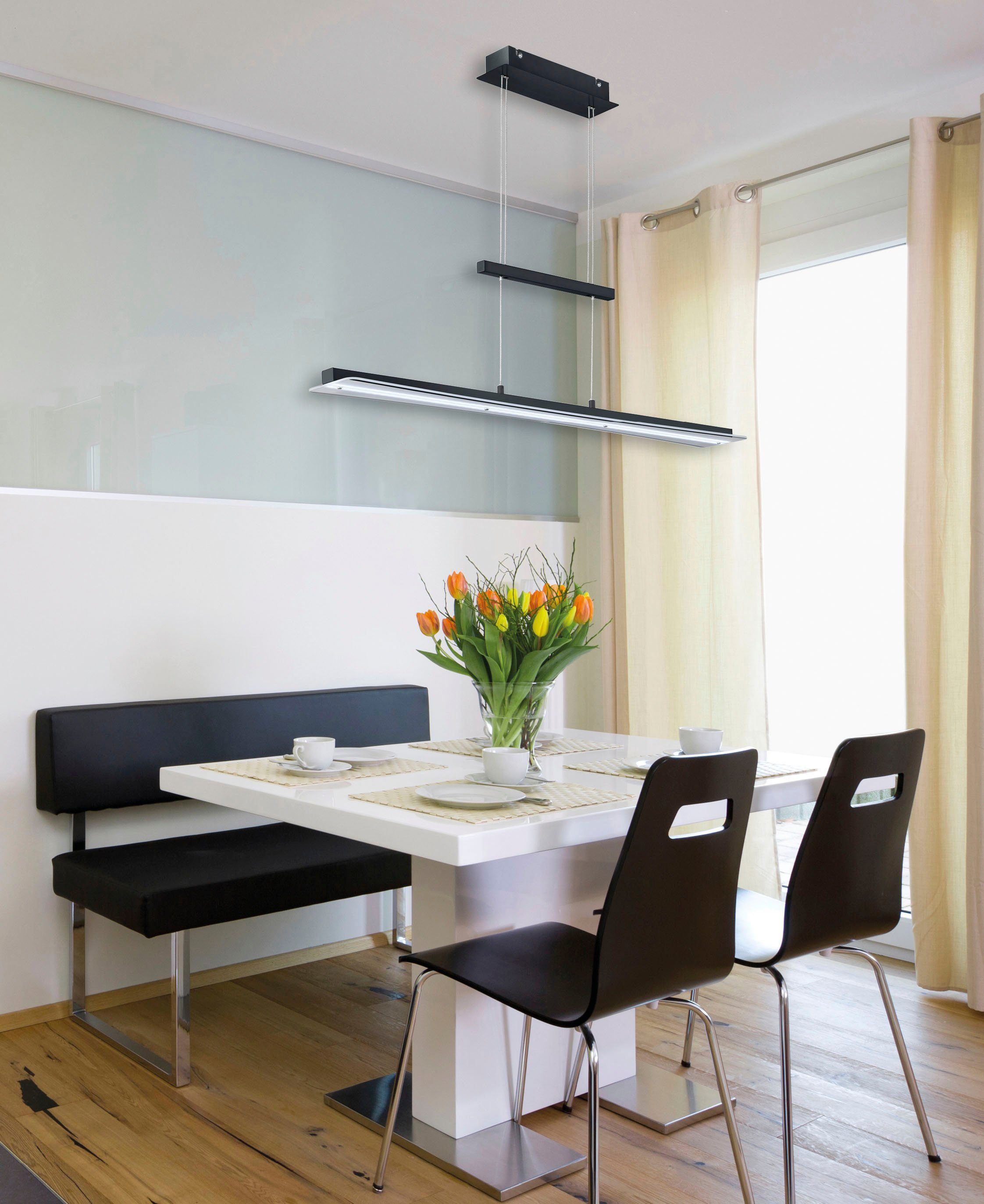Reality Leuchten LED Pendelleuchte Smash, Dimmer, günstig online kaufen