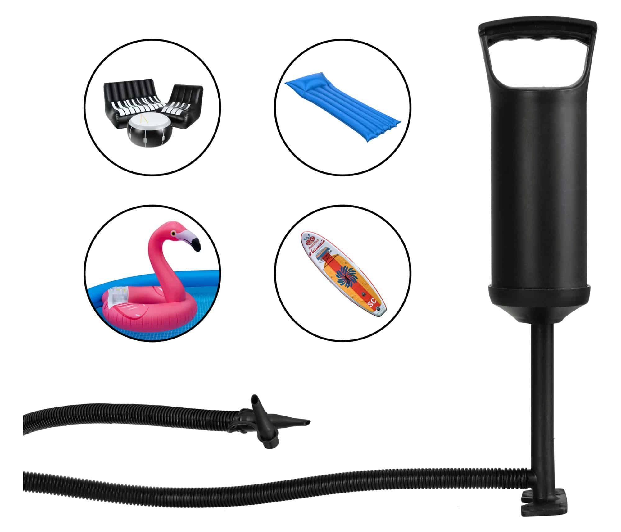 Stagecaptain Luftpumpe IF-P01 Doppelhub Handpumpe, SUP-Pumpe - Minipumpe für Luftmatratze