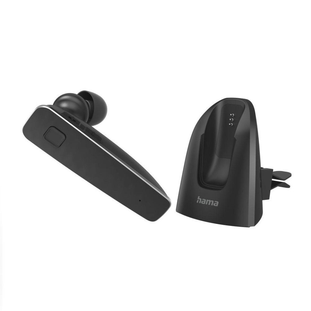 Hama Bluetooth Headset MyVoice2100, mono, mit (Sprachsteuerung, Siri), Bluetooth-Kopfhörer für Ladeschale Ohrbügel, Ultraleichtes zwei Assistant, in Google Geräte praktischer Bluetooth-Mono-Headset ear