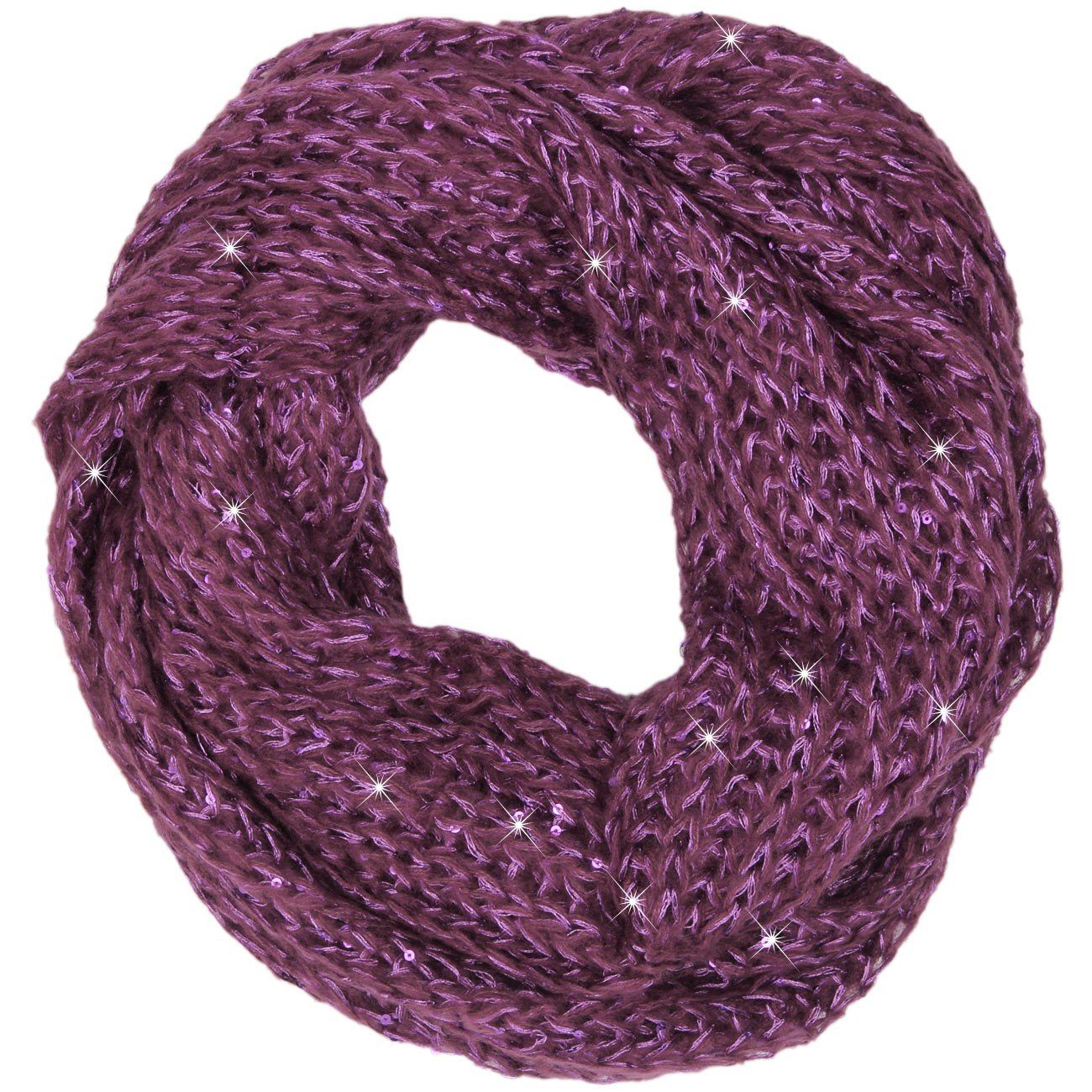 Loop SC330 weicher Damen Strick Loop mit Pailletten
