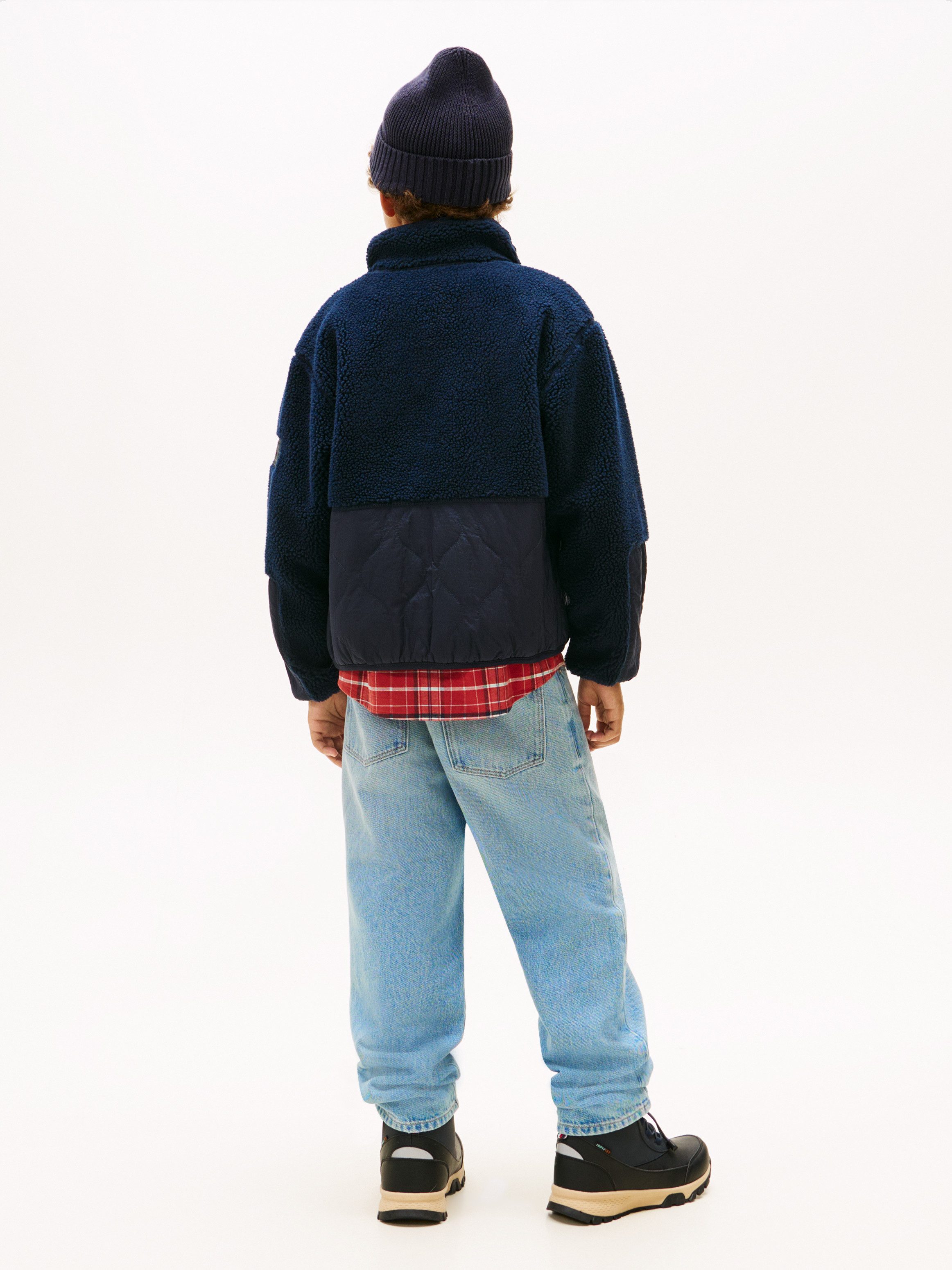 Tommy Hilfiger Bomberjacke TEDDY QUILTED BOMBER Regular fit, Kinder bis 16 Jahre – Bild 5 von 5