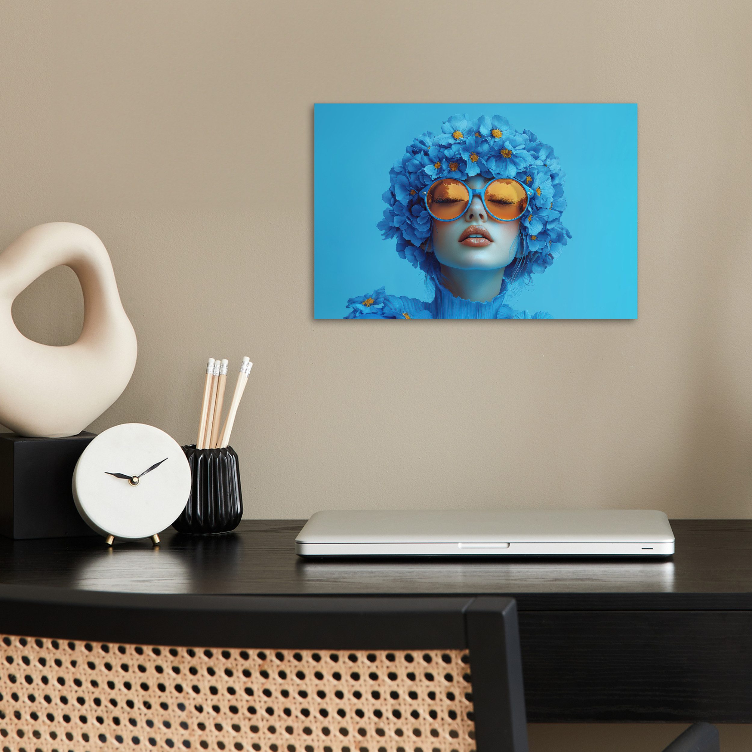MuchoWow Poster Frau - Blume - günstig online kaufen