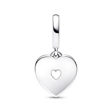 Pandora Bead Doppelter Charm Anhänger Herz aus 925er Silber von PANDORA