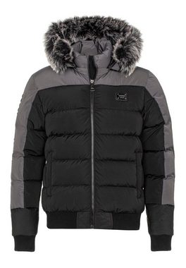 Cipo & Baxx Steppjacke mit gefütterter Kapuze