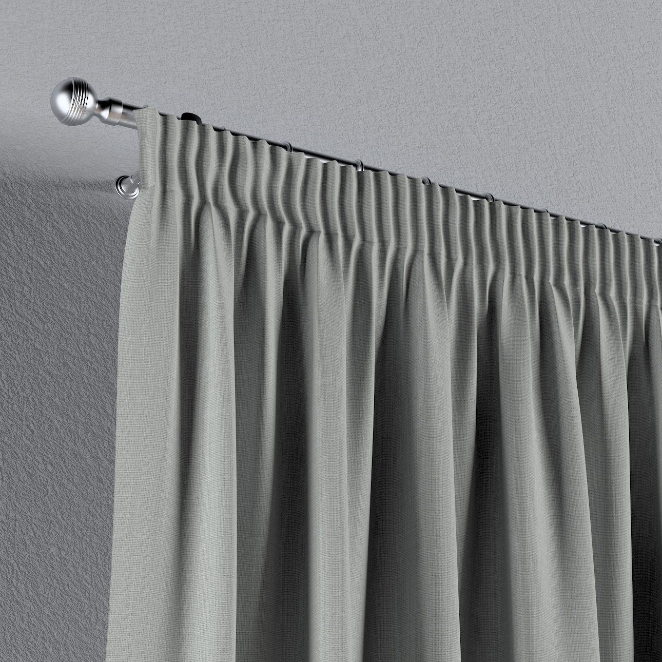 grau mit Kräuselband Vorhang cm, 60x100 300 cm, Blackout Dekoria Vorhang