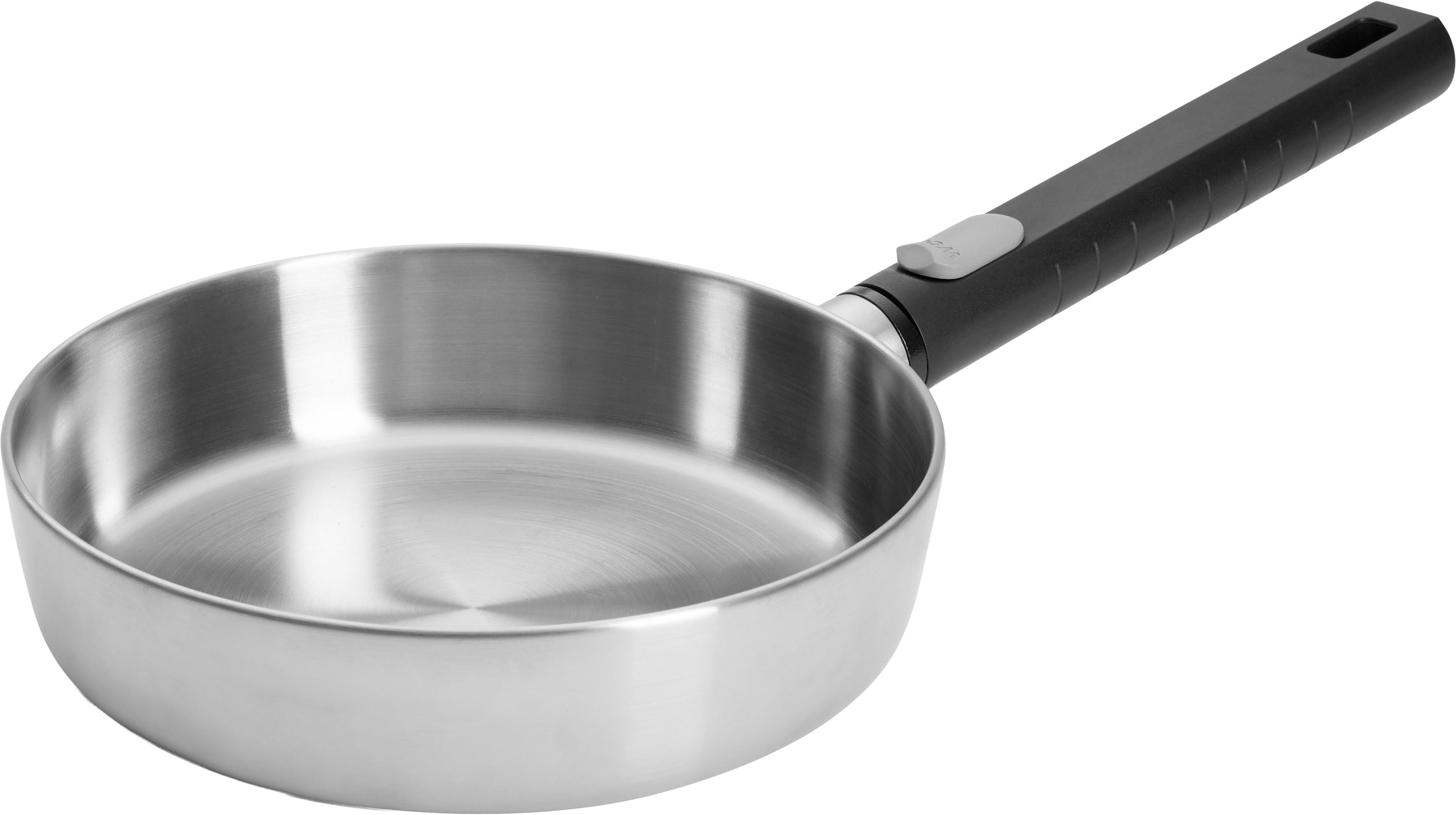 WOLL Bratpfanne Logic Steel, Edelstahl 18/10 (1-tlg), 5-Schicht-Aufbau