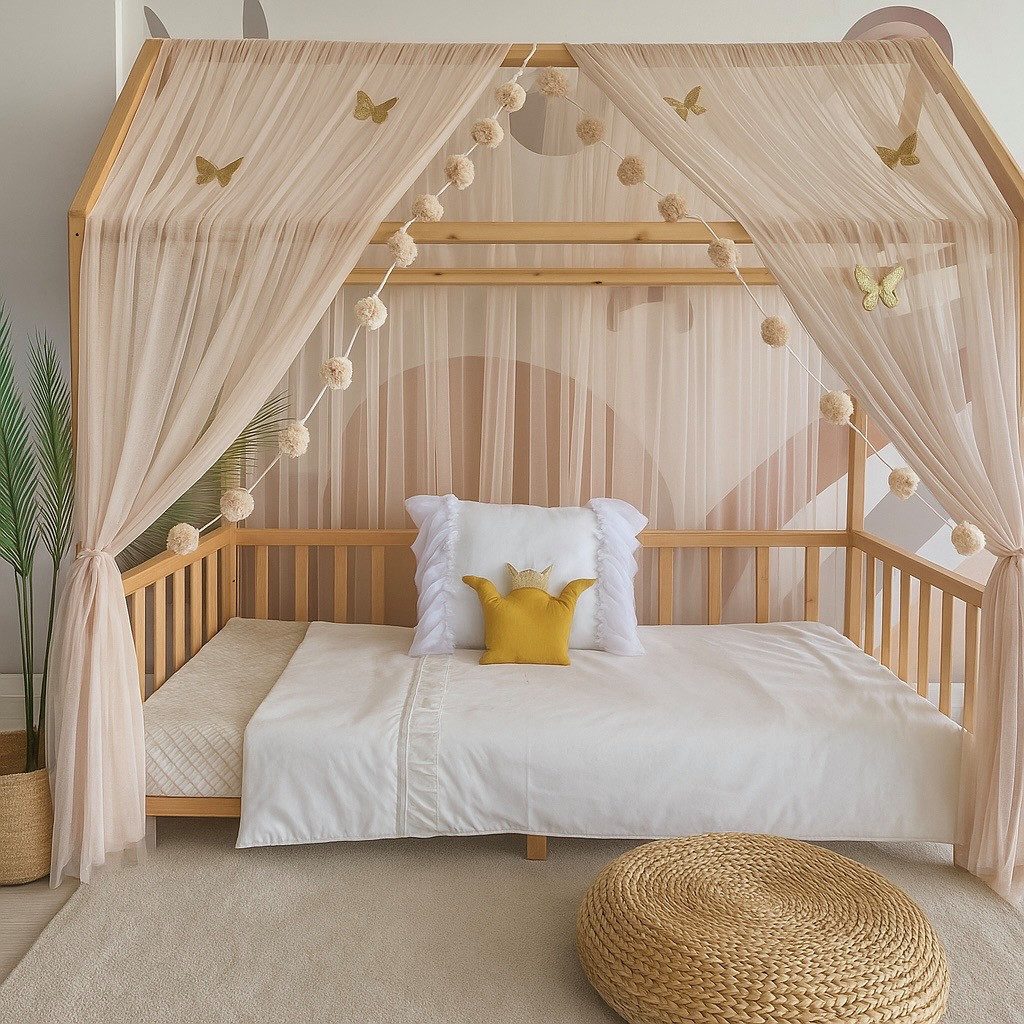Baby Fancyroom Betthimmel Betthimmel Tüll Hausbett günstig online kaufen
