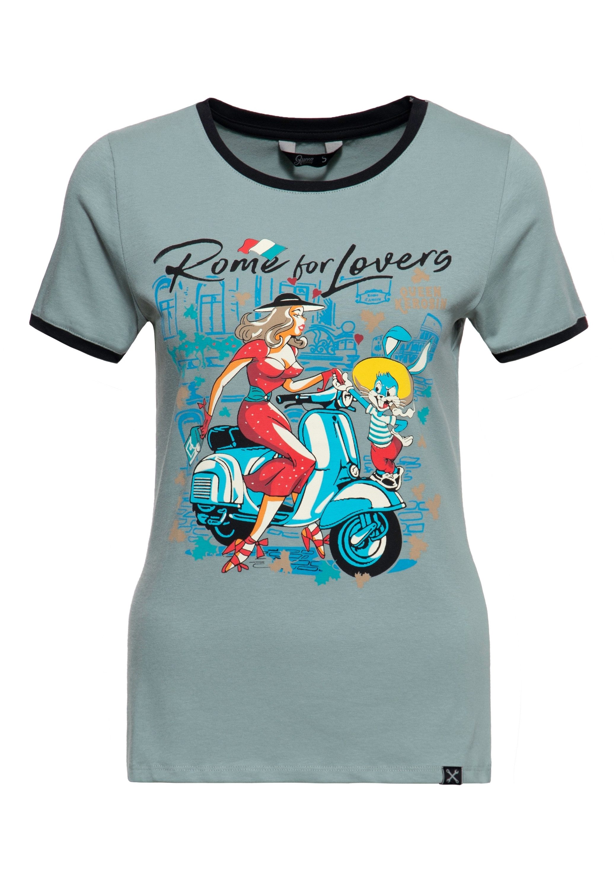 QueenKerosin T-Shirt Rome for Lovers (1-tlg) günstig online kaufen