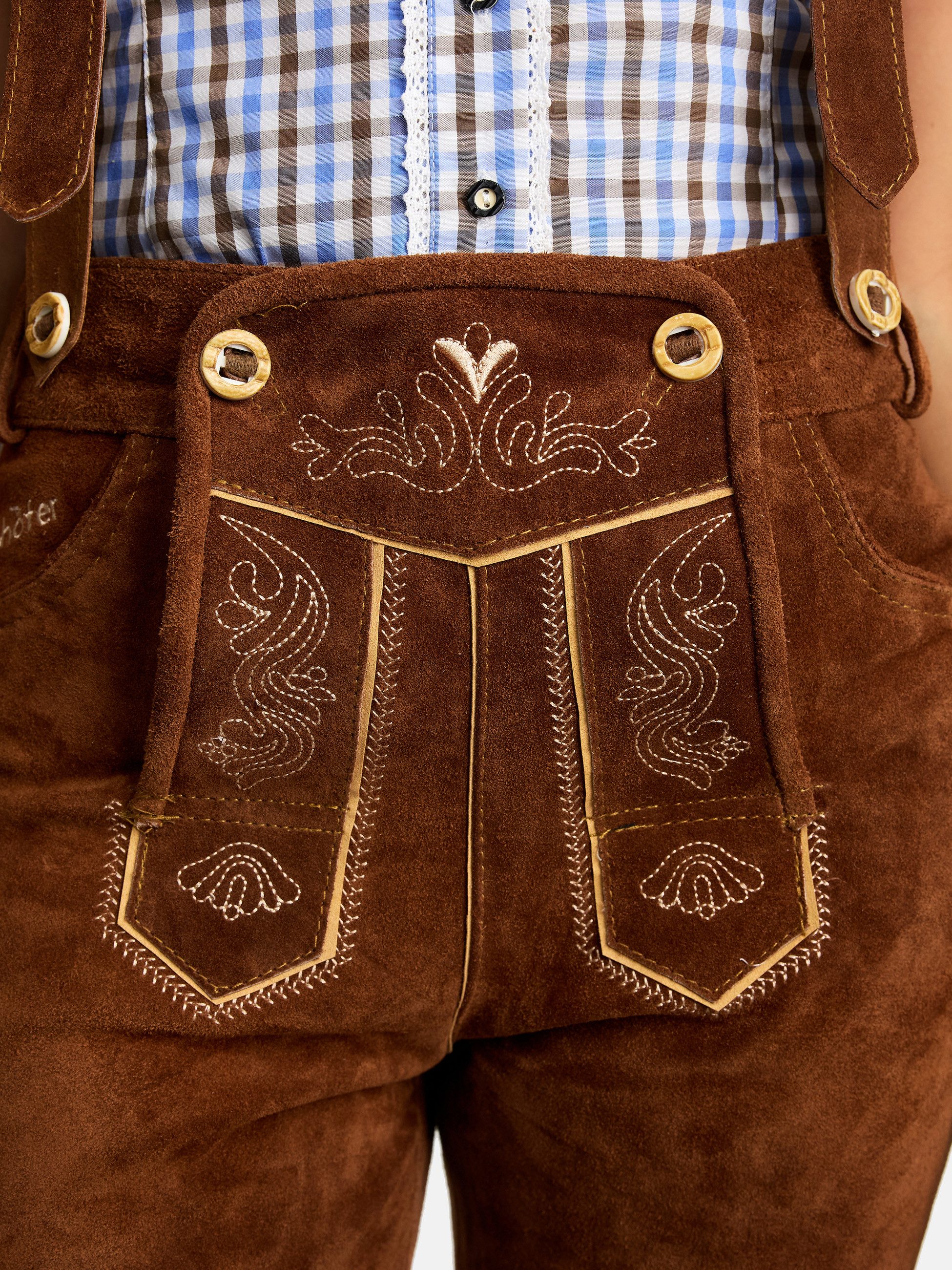 Steigenhöfer Manufaktur Trachtenlederhose Damen Kniebund – Bild 5 von 5