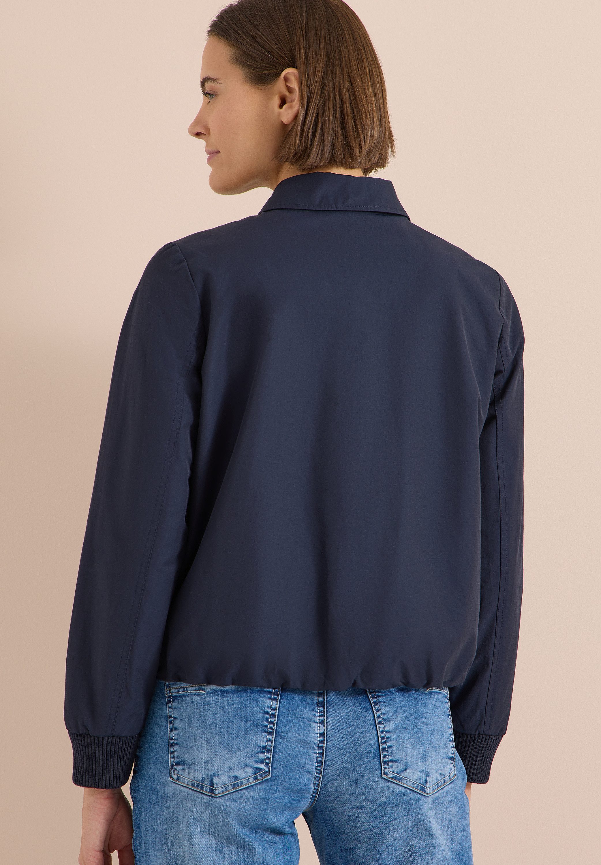 CECIL Jackenblazer Blouson mit Hemdblusenkragen