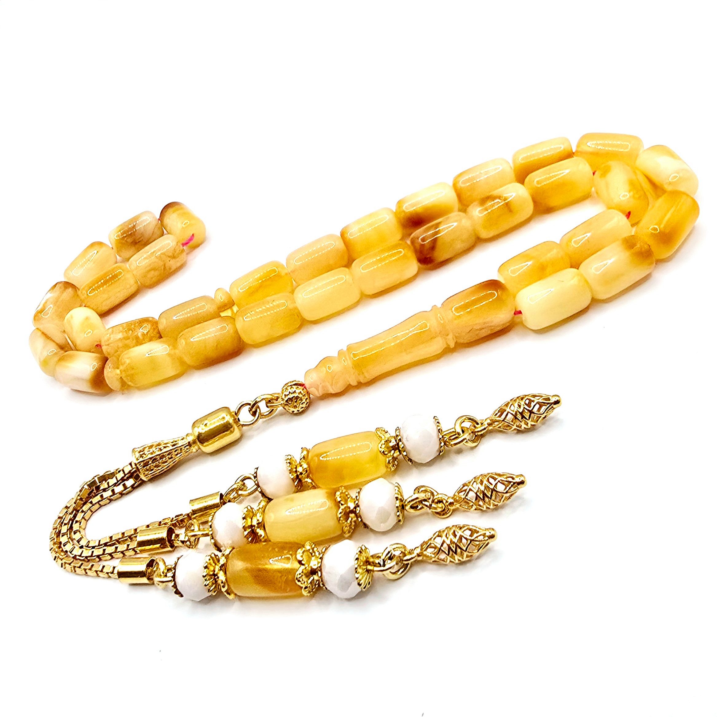 M-Punkt24 Kettenanhänger Tesbih Tespih Damla Kehribar 15 Gr. Vizyon 925 Güm günstig online kaufen