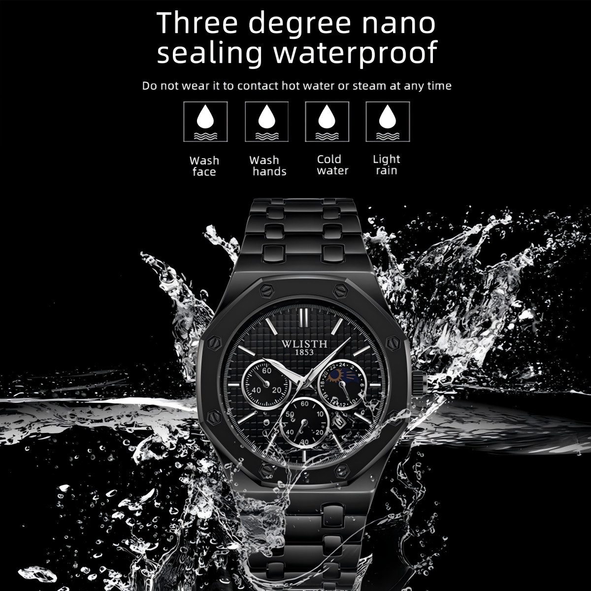 Forrlite Quarzuhr Quarzuhr Armbanduhr, Herrenuhr, Multifunktionsuhr Herrenu günstig online kaufen