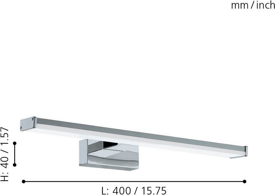 EGLO Spiegelleuchte PANDELLA, LED fest integriert, Neutralweiß,  Leuchtmittel fest integriert