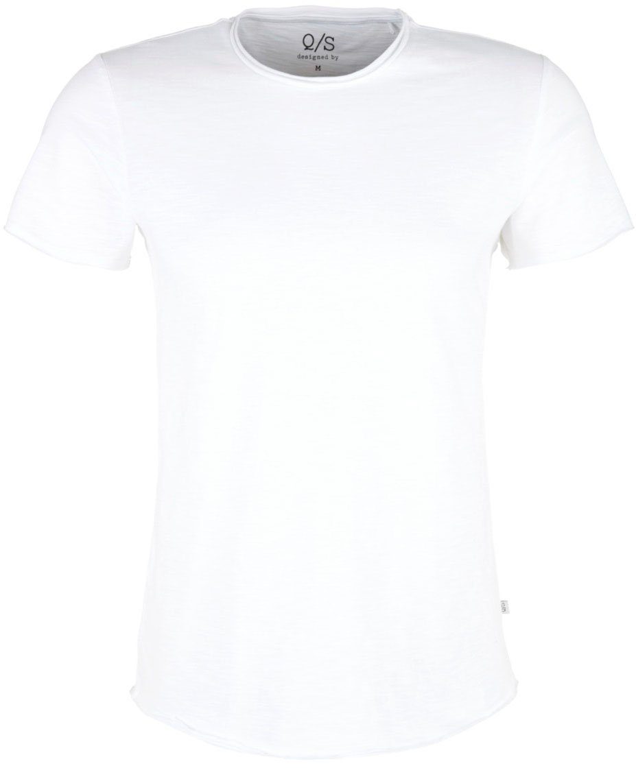 QS mit weiß Rundhalsausschnitt T-Shirt