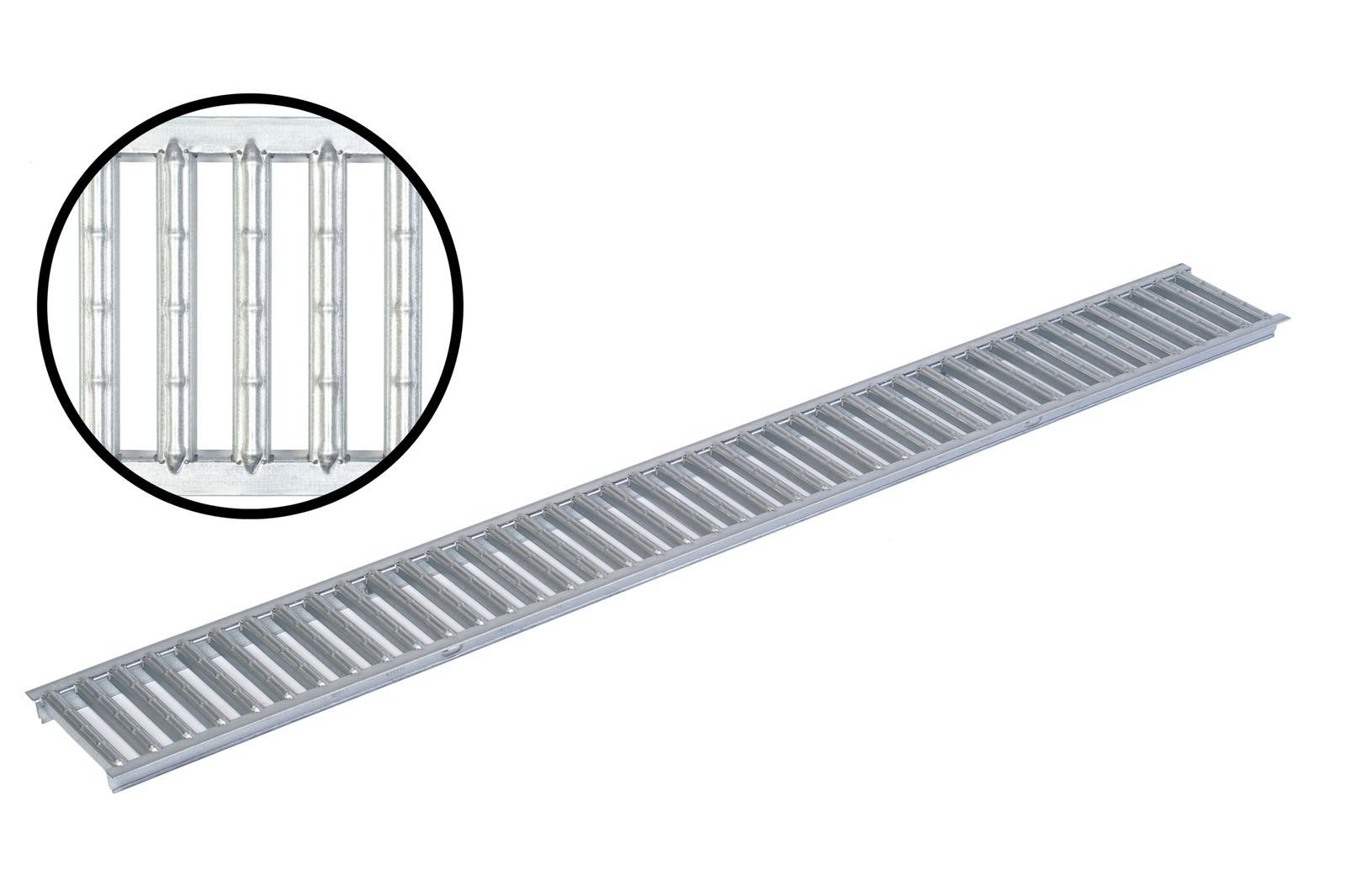 ACO Severin Ahlmann GmbH & Co. KG Regenrinne ACO Self® Rost Stegrost Stahl verzinkt 100cm Rinnenrost Ersatzrost Art. Nr. 38516, 1-St.