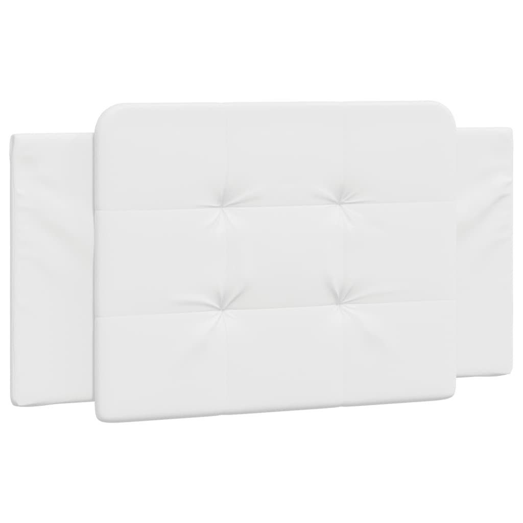 vidaXL Bett Kopfteil-Kissen "Zadar" Weiß 100 cm Kunstleder (1-tlg)