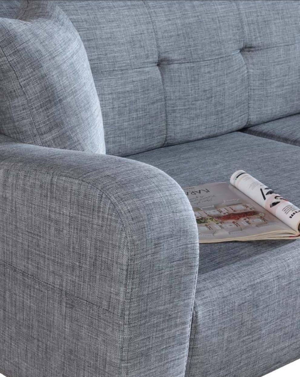 Garnitur Dreisitzer Couch Sofa JVmoebel Sitzer Design Couchen Sofa, 3 Polster