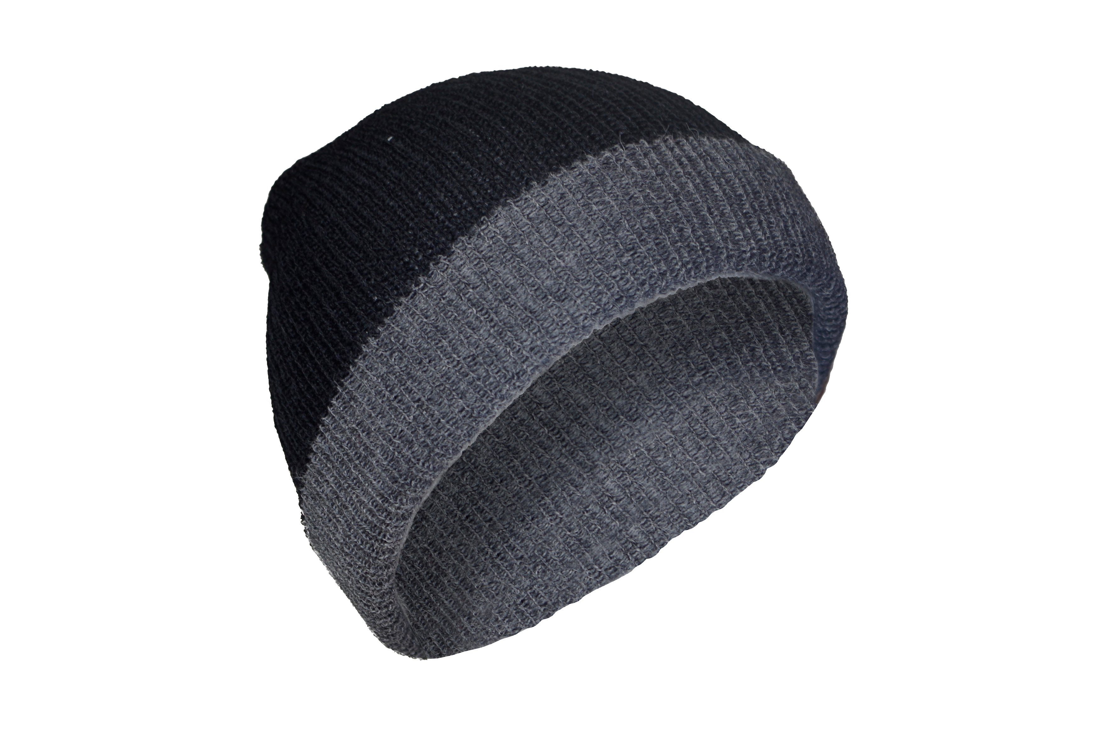 Posh Gear grau 100% Mütze schwarz aus Rettolana Alpakawolle Alpaka Strickmütze 