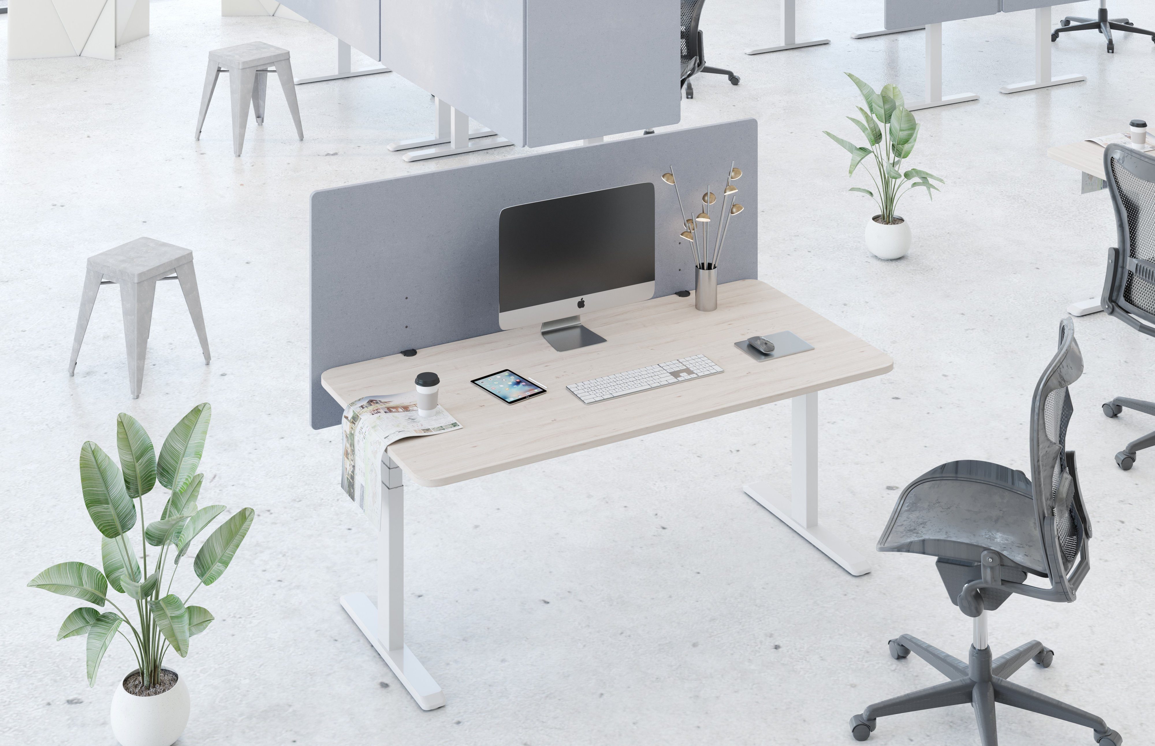 RICOO Schutzwand Akustik Büro Trennwand Schreibtisch Schallschutz Paneel gr günstig online kaufen