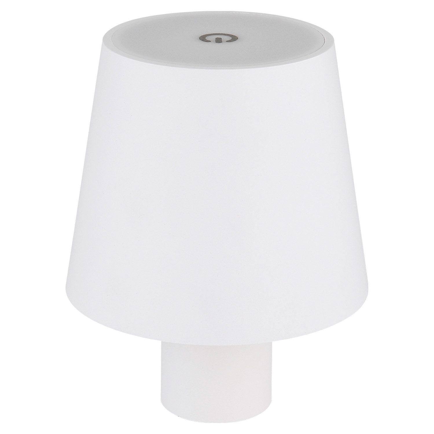 Globo Lampenschirm VANNIE, H 13 cm, Weiß, Metall, Touchsensor, USB-Port, Dimmbar, aufsteckbar auf Glasflaschenköpfe