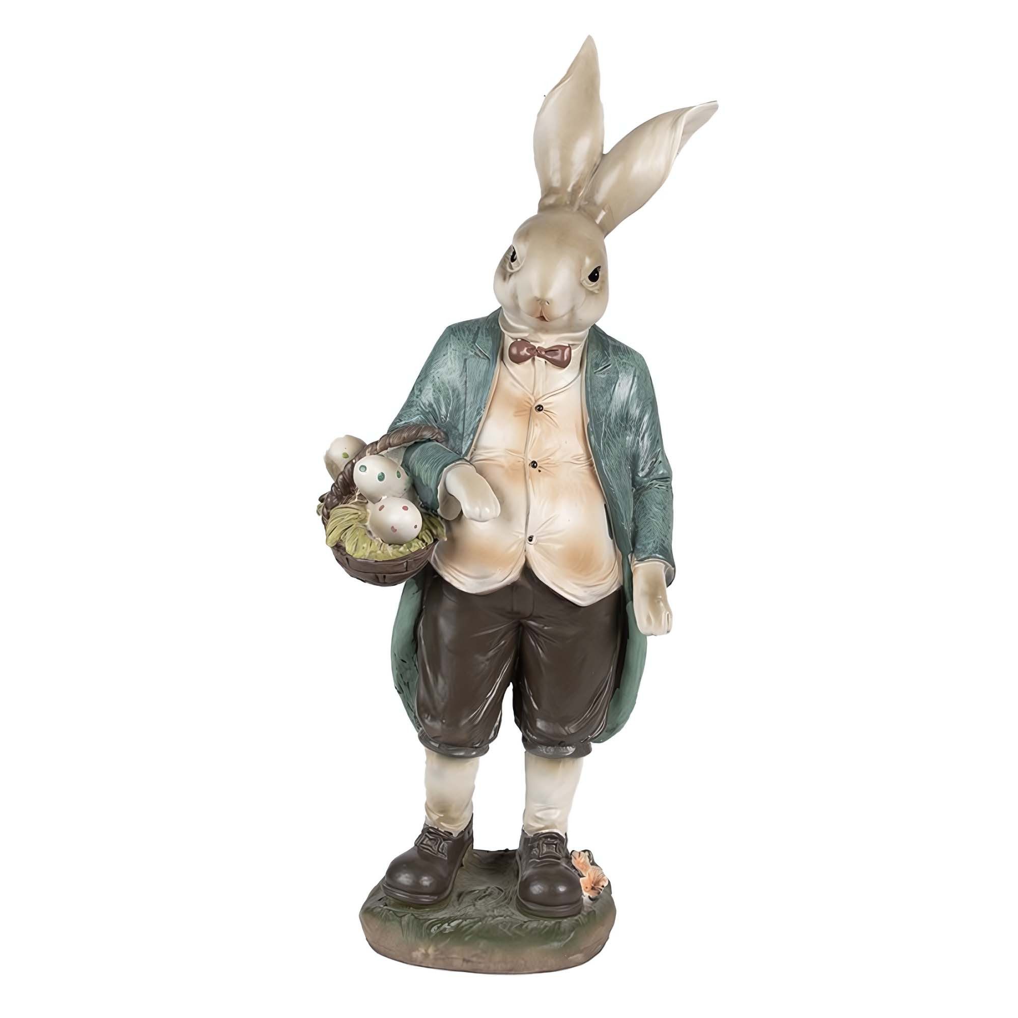 Osterhase Hase Landhausstil 17 x 10 x 38cm