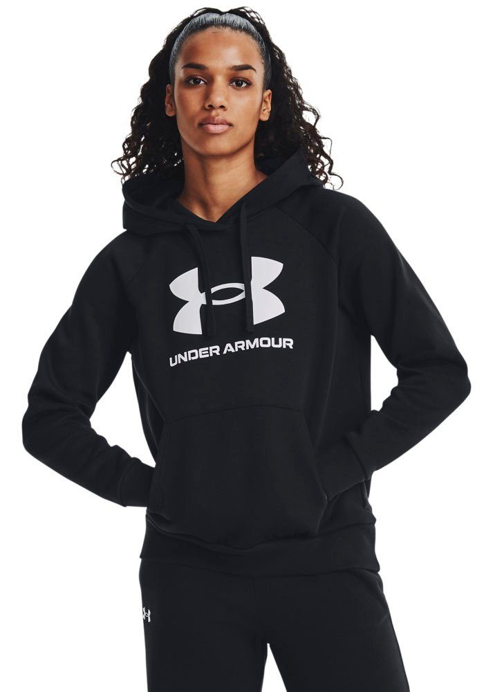 Under Armour® Trainingskapuzenpullover Rival Fleece Big Logo Kapuzenpullover  Damen, Wärmende, flauschige Innenseite