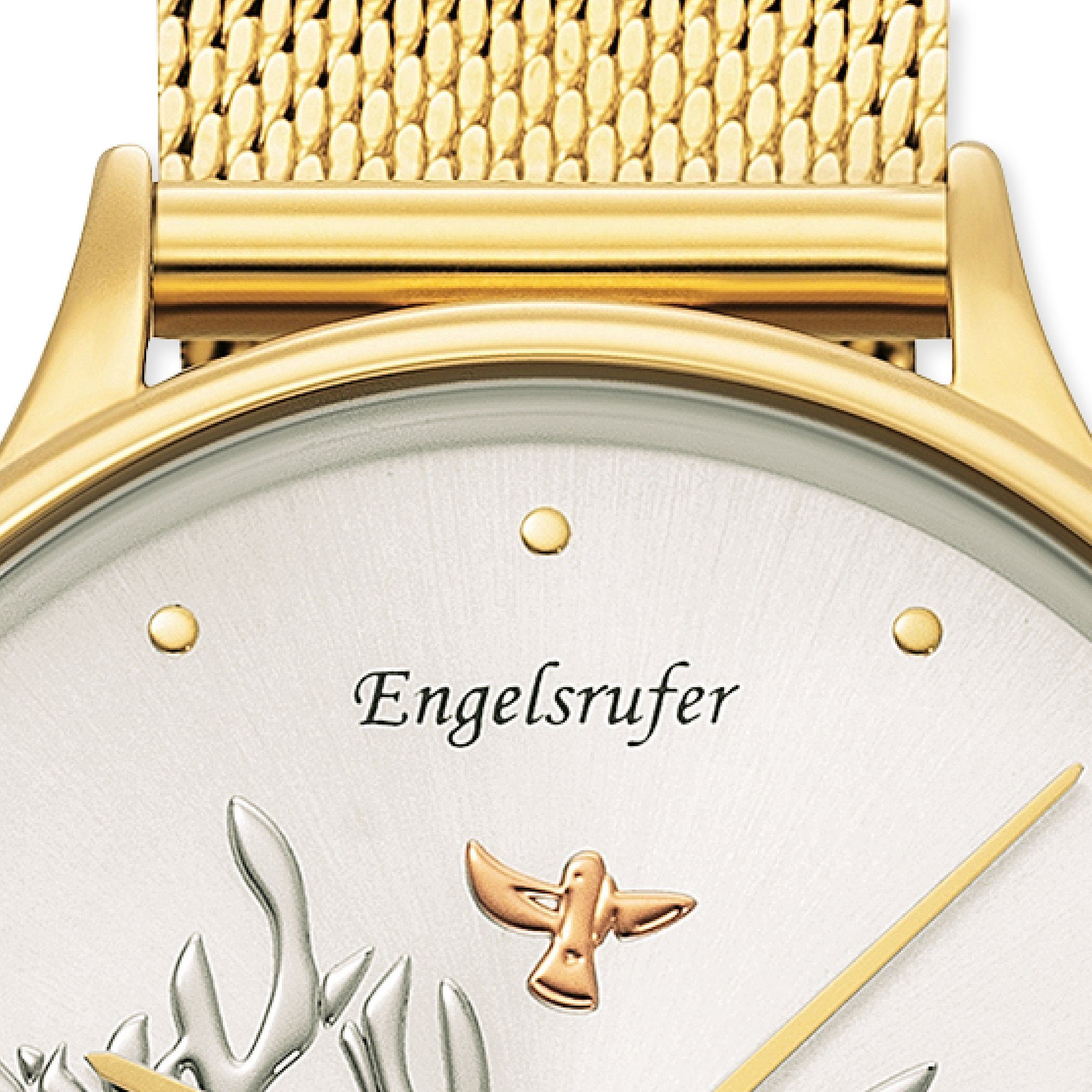 Engelsrufer Quarzuhr Lebensbaum ERWA-TREE01-MG-MG, Armbanduhr, Damenuhr, Edelstahlarmband, analog – Bild 2 von 2