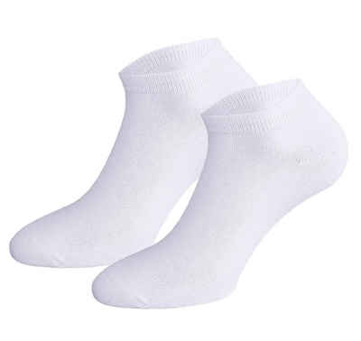 Sneakersocken Socken für Damen leichte Sommersocken kurze Sportsocken in Basic Farben (10 Paar) maschinengekettelte Naht (sehr flach)