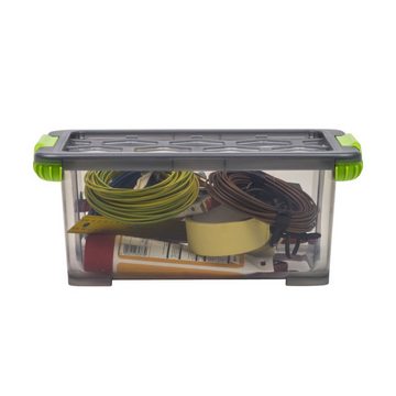 ROTHO Aufbewahrungsbox Evo Total Protection 3er-Set Aufbewahrungsbox 11l mit Deckel, lebensmittelechter Kunststoff (PP) BPA-frei (Aufbewahrungsset, 3er-Set)