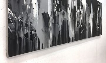 WandbilderXXL Gemälde Light Reflection 180 x 70 cm, Abstraktes Gemälde, handgemaltes Unikat