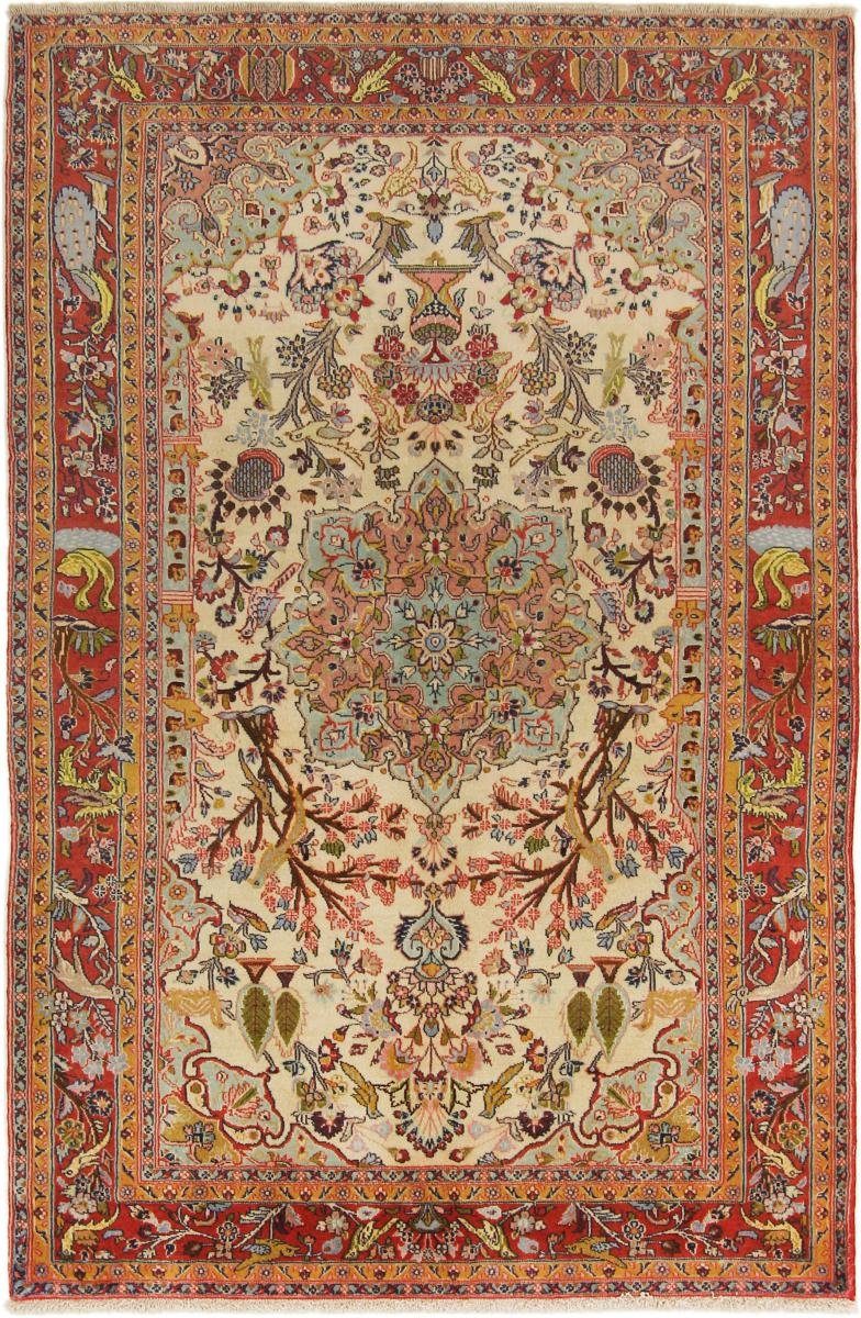 Orientteppich Hamadan Shahrbaf 131x206 Handgeknüpfter Orientteppich / Perserteppich, Nain Trading, rechteckig, Höhe: 8 mm