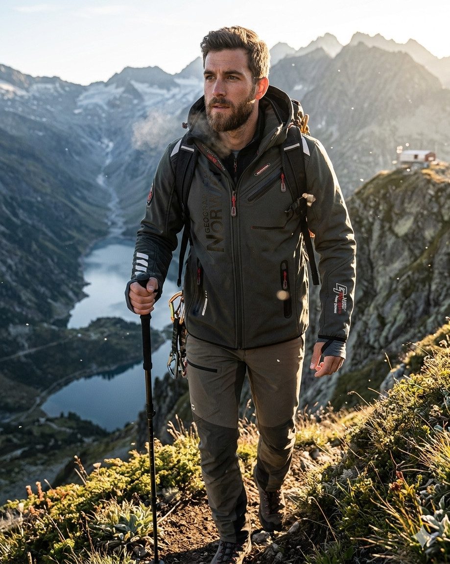Geographical Norway Softshelljacke (S Bis 7XL) Herren leichte Übergangsjacke für Frühling & Herbst