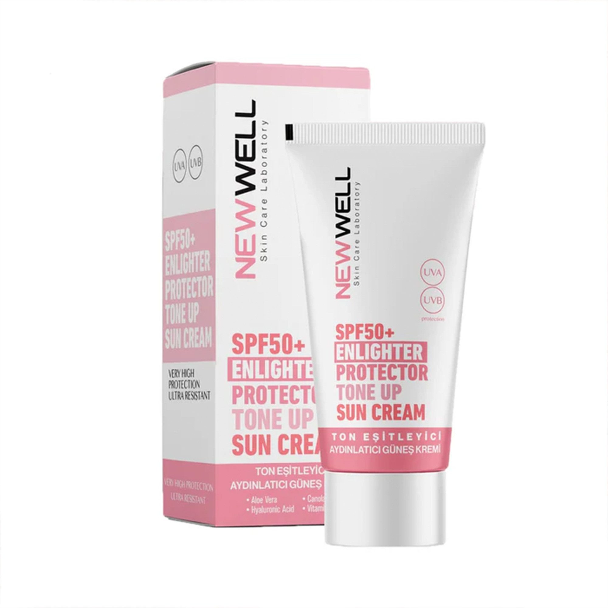 Newwell Sonnenschutzcreme Aufhellend SPF50+ 50ml, Blaulichtschutz, Tonangleichend, SPF50